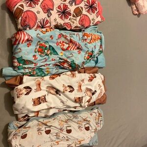 Zip up sleepers with optional fold over mittens and footies